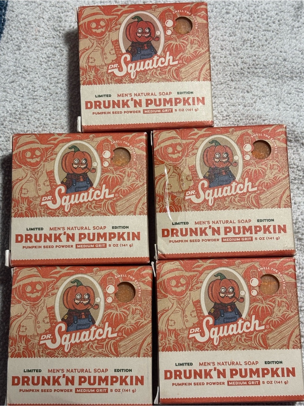 Dr. Squatch Drunk' N Pumpkin Men's Natural Soap - Orange